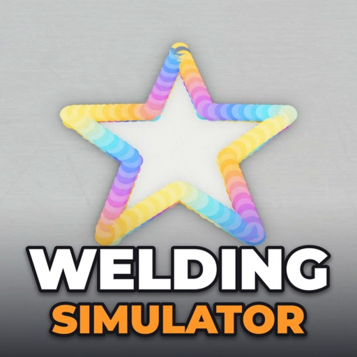 Welding Simulator game icon with a rainbow star weld above the game title.
